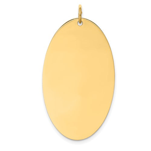 14k-plain-027-gauge-engravable-elliptical-disc-charm-SolomonJeweler-Wichita-KS-CustomJewelry