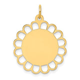 14k-plain-018-gauge-engravable-flower-disc-charm-SolomonJeweler-Wichita-KS-CustomJewelry