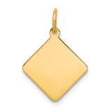 14k-plain-018-gauge-diamond-shaped-engravable-disc-charm-SolomonJeweler-Wichita-KS-CustomJewelry