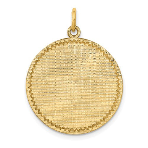 14k-patterned-018-gauge-circular-engravable-disc-charm-SolomonJeweler-Wichita-KS-CustomJewelry