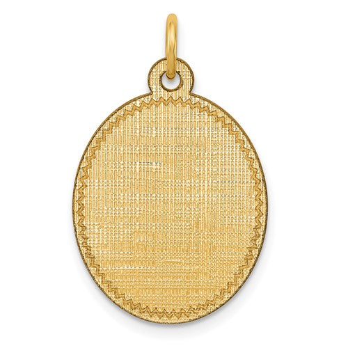 14k-patterned-018-gauge-engravable-oval-disc-charm-SolomonJeweler-Wichita-KS-CustomJewelry