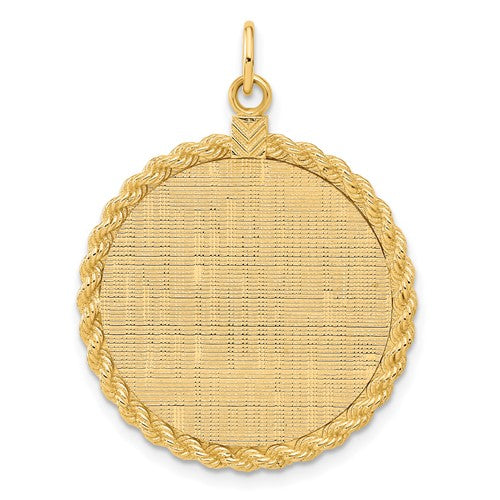 14k-patterned-013-gauge-engravable-rope-disc-w-satin-back-SolomonJeweler-Wichita-KS-CustomJewelry