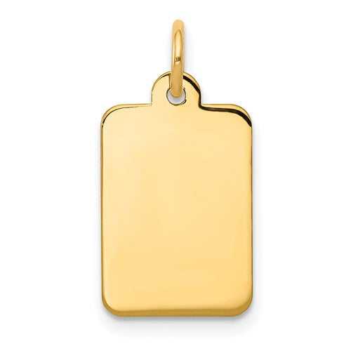 14k-plain-009-gauge-rectangular-engravable-disc-charm-SolomonJeweler-Wichita-KS-CustomJewelry