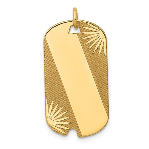 14k-patterned-013-gauge-engravable-dog-tag-disc-charm-SolomonJeweler-Wichita-KS-CustomJewelry