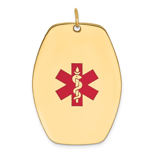 14k-red-enamel-medical-jewelry-pendant-SolomonJeweler-Wichita-KS-CustomJewelry