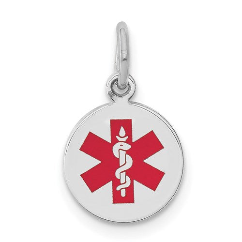 14k-white-gold-red-enamel-medical-jewelry-pendant-SolomonJeweler-Wichita-KS-CustomJewelry