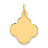 14k-plain-018-gauge-engravable-quatrefoil-disc-charm-SolomonJeweler-Wichita-KS-CustomJewelry