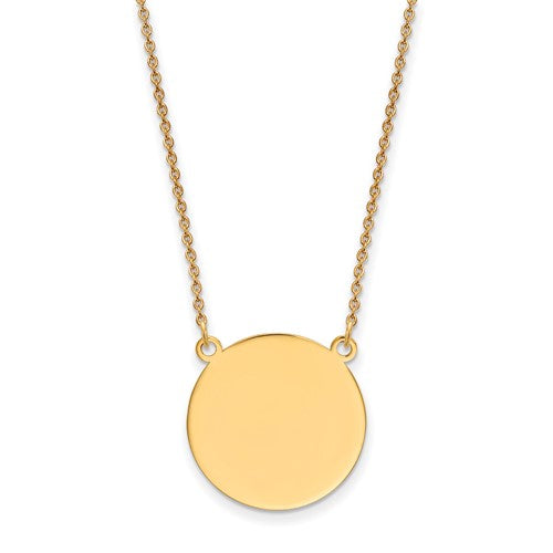 14k-plain-018-gauge-circular-engravable-disc-18in-necklace-SolomonJeweler-Wichita-KS-CustomJewelry