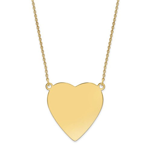 14k-plain-018-gauge-heart-engravable-disc-18in-necklace-SolomonJeweler-Wichita-KS-CustomJewelry