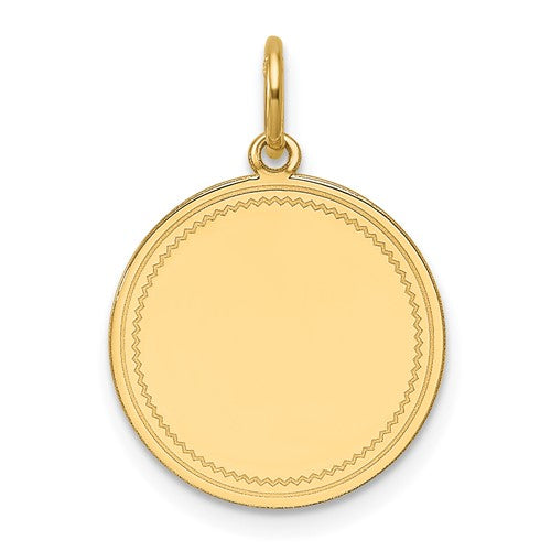 14k-plain-035-gauge-engravable-round-disc-charm-SolomonJeweler-Wichita-KS-CustomJewelry