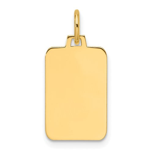 14k-plain-035-gauge-engravable-rectangular-disc-charm-SolomonJeweler-Wichita-KS-CustomJewelry