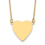 14k-plain-013-gauge-heart-engravable-disc-18in-necklace-SolomonJeweler-Wichita-KS-CustomJewelry