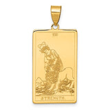 14ky-strength-tarot-card-pendant-SolomonJeweler-Wichita-KS-CustomJewelry