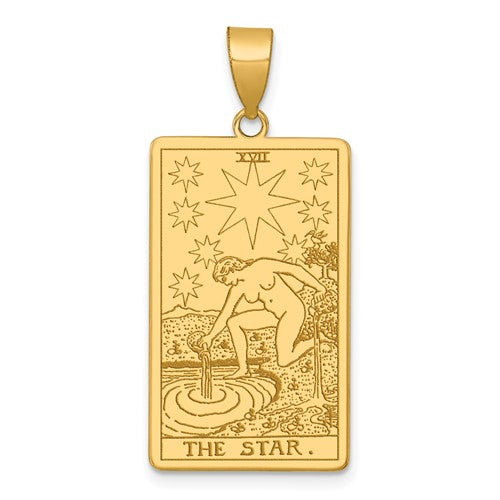 14ky-the-star-tarot-card-pendant-SolomonJeweler-Wichita-KS-CustomJewelry