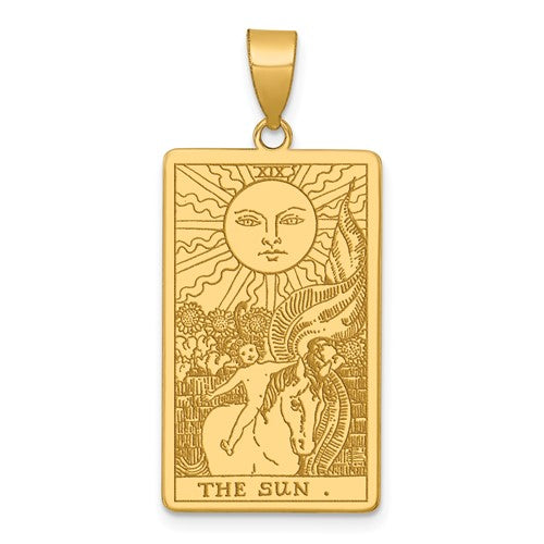 14ky-the-sun-tarot-card-pendant-SolomonJeweler-Wichita-KS-CustomJewelry