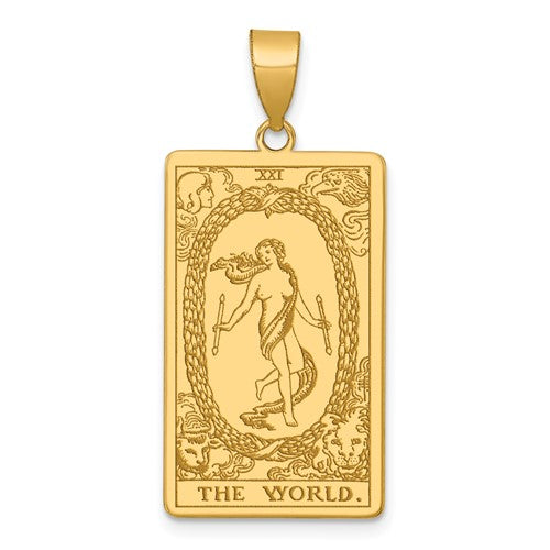 14ky-the-world-tarot-card-pendant-SolomonJeweler-Wichita-KS-CustomJewelry