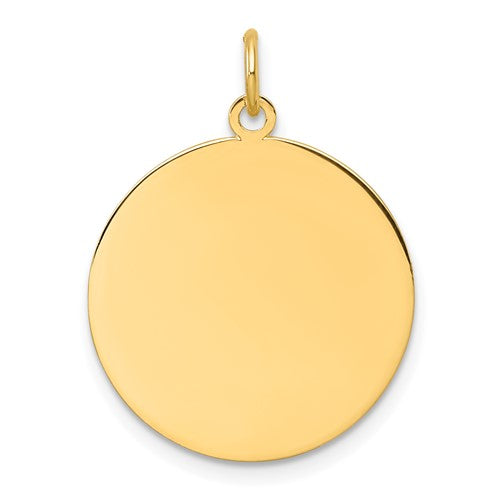 14k-plain-027-gauge-circular-engravable-disc-charm-SolomonJeweler-Wichita-KS-CustomJewelry