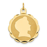 14k-boy-head-on-018-gauge-engravable-scalloped-disc-charm-SolomonJeweler-Wichita-KS-CustomJewelry