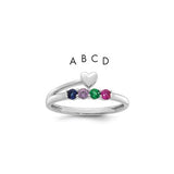 14k-white-gold-heart-with-4-birthstone-mothers-ring-mounting-SolomonJeweler-Wichita-KS-CustomJewelry