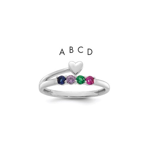 14k-white-gold-heart-with-4-birthstone-mothers-ring-mounting-SolomonJeweler-Wichita-KS-CustomJewelry