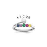 14k-white-gold-heart-with-5-birthstone-mothers-ring-mounting-SolomonJeweler-Wichita-KS-CustomJewelry