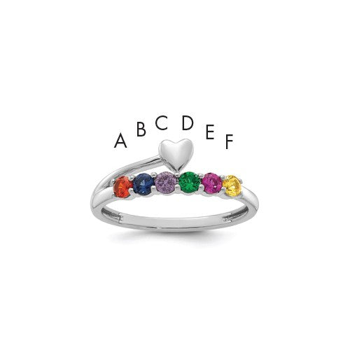 14k-white-gold-heart-with-6-birthstone-mothers-ring-mounting-SolomonJeweler-Wichita-KS-CustomJewelry