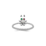 14k-wg-2-birthstone-flower-w-diamond-mothers-ring-mounting-SolomonJeweler-Wichita-KS-CustomJewelry