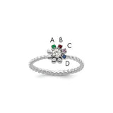 14k-wg-4-birthstone-flower-w-diamond-mothers-ring-mounting-SolomonJeweler-Wichita-KS-CustomJewelry