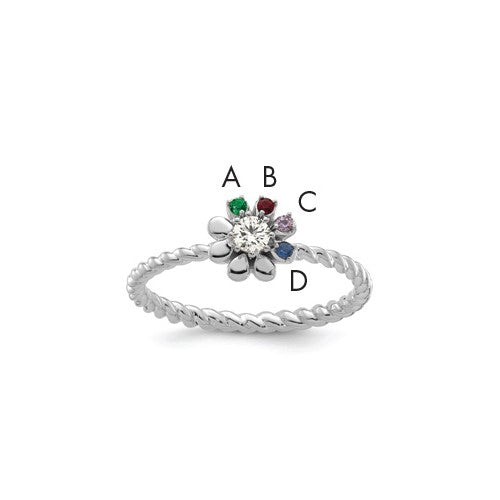 14k-wg-4-birthstone-flower-w-diamond-mothers-ring-mounting-SolomonJeweler-Wichita-KS-CustomJewelry