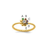14k-5-birthstone-flower-with-diamond-mothers-ring-mounting-SolomonJeweler-Wichita-KS-CustomJewelry