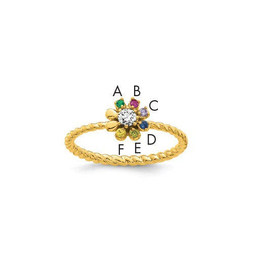 14k-6-birthstone-flower-with-diamond-mothers-ring-mounting-SolomonJeweler-Wichita-KS-CustomJewelry