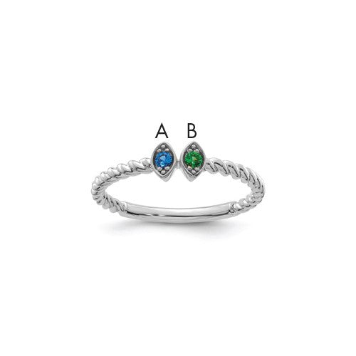 14k-white-gold-2-birthstone-mothers-ring-mounting-SolomonJeweler-Wichita-KS-CustomJewelry
