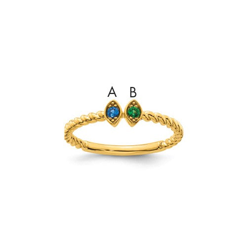 14k-2-birthstone-mothers-ring-mounting-SolomonJeweler-Wichita-KS-CustomJewelry