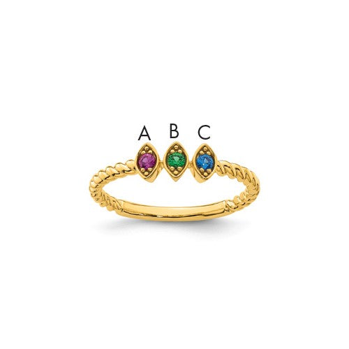 14k-3-birthstone-mothers-ring-mounting-SolomonJeweler-Wichita-KS-CustomJewelry