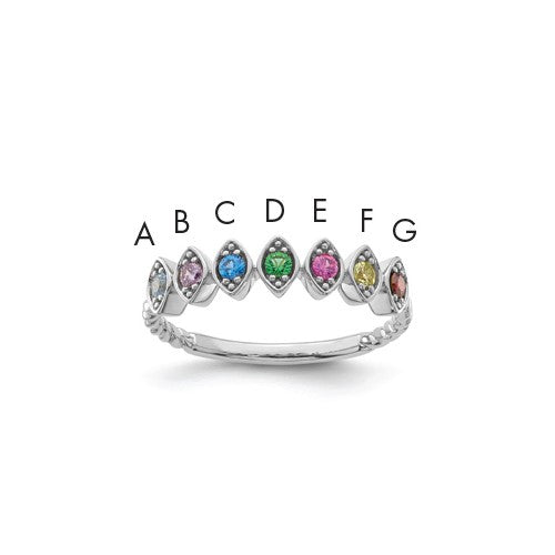 14k-white-gold-7-birthstone-mothers-ring-mounting-SolomonJeweler-Wichita-KS-CustomJewelry