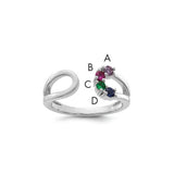 14k-white-gold-4-birthstone-mothers-wrap-ring-mounting-SolomonJeweler-Wichita-KS-CustomJewelry