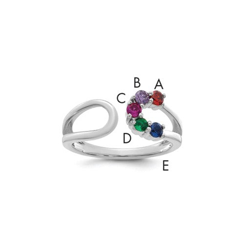 14k-white-gold-5-birthstone-wrap-mothers-ring-mounting-SolomonJeweler-Wichita-KS-CustomJewelry