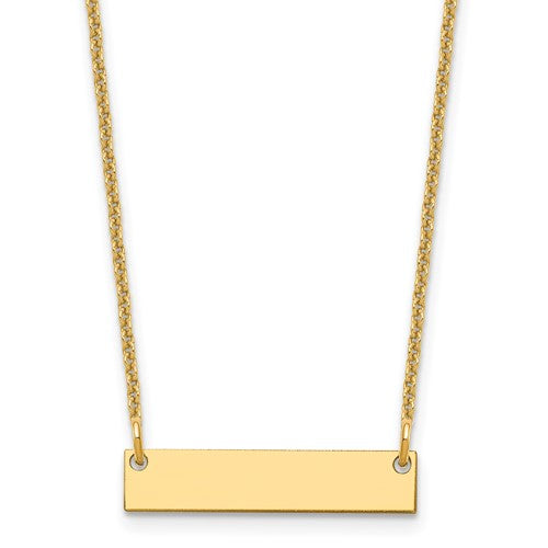 14k-yellow-gold-small-blank-bar-necklace-SolomonJeweler-Wichita-KS-CustomJewelry