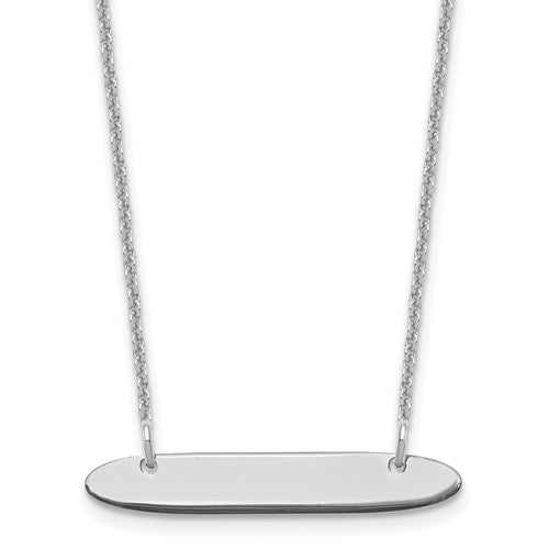 14k-white-gold-small-oblong-blank-bar-necklace-SolomonJeweler-Wichita-KS-CustomJewelry