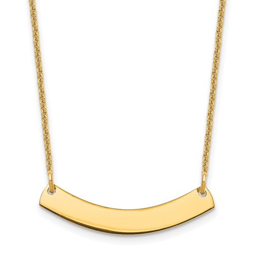 14k-yellow-gold-small-curved-blank-bar-necklace-SolomonJeweler-Wichita-KS-CustomJewelry