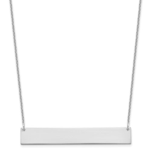 14k-white-gold-large-blank-bar-necklace-SolomonJeweler-Wichita-KS-CustomJewelry