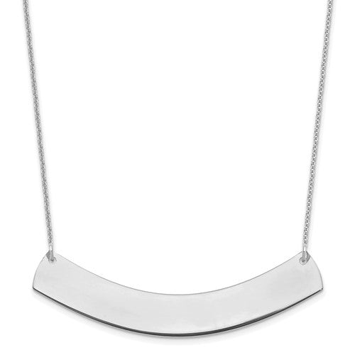 14k-white-gold-large-curved-blank-bar-necklace-SolomonJeweler-Wichita-KS-CustomJewelry
