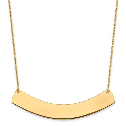 14k-yellow-gold-large-curved-blank-bar-necklace-SolomonJeweler-Wichita-KS-CustomJewelry