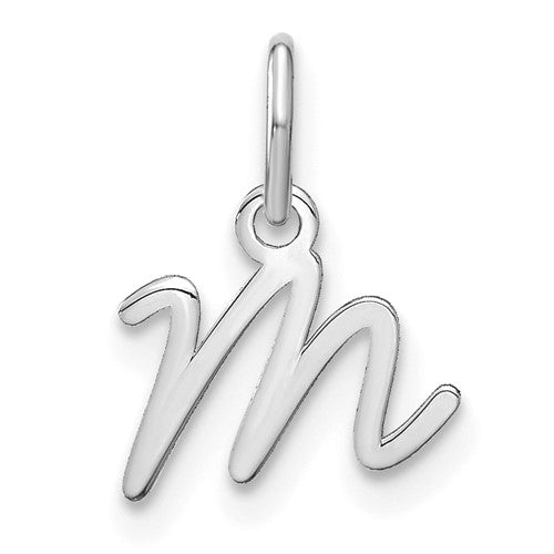 14kw-upper-case-letter-m-initial-charm-SolomonJeweler-Wichita-KS-CustomJewelry