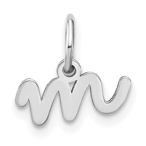 14kw-lower-case-letter-m-initial-charm-SolomonJeweler-Wichita-KS-CustomJewelry
