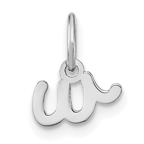 14kw-lower-case-letter-w-initial-charm-SolomonJeweler-Wichita-KS-CustomJewelry