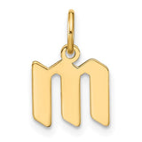 14ky-lowercase-letter-m-initial-pendant-SolomonJeweler-Wichita-KS-CustomJewelry