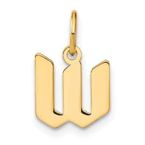 14ky-lowercase-letter-w-initial-pendant-SolomonJeweler-Wichita-KS-CustomJewelry