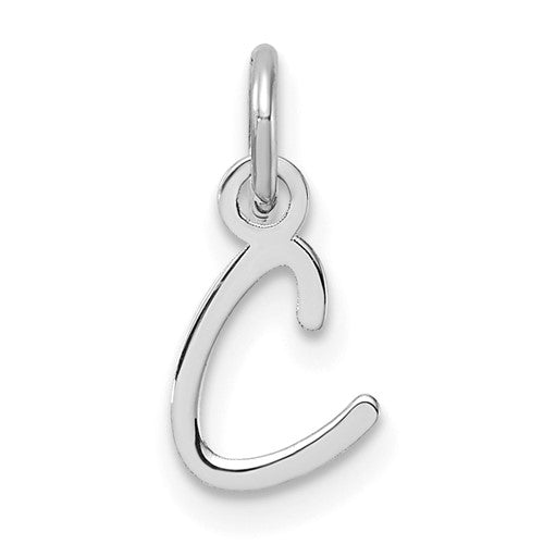 14k-white-gold-uppercase-letter-c-initial-charm-SolomonJeweler-Wichita-KS-CustomJewelry
