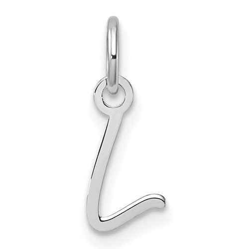 14k-white-gold-uppercase-letter-l-initial-charm-SolomonJeweler-Wichita-KS-CustomJewelry